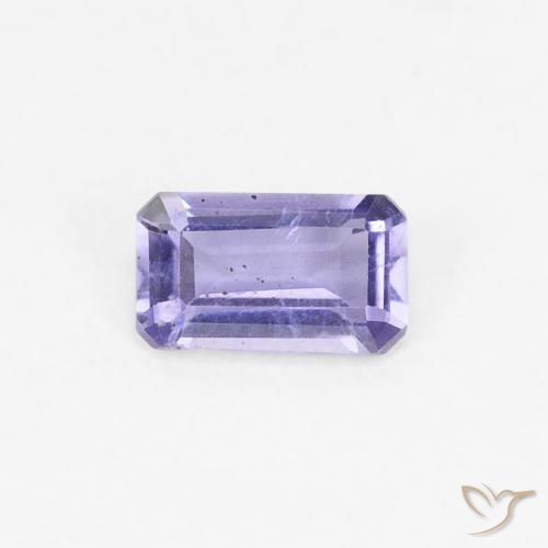 0.25ct 天然 Medium Light-Violet アイオライト, エメラルドカット, VS-SI