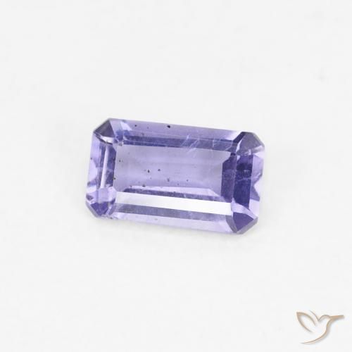 0.25カラットの天然Medium Light-Violetアイオライト、八角形 / エメラルドカット、VS-SI