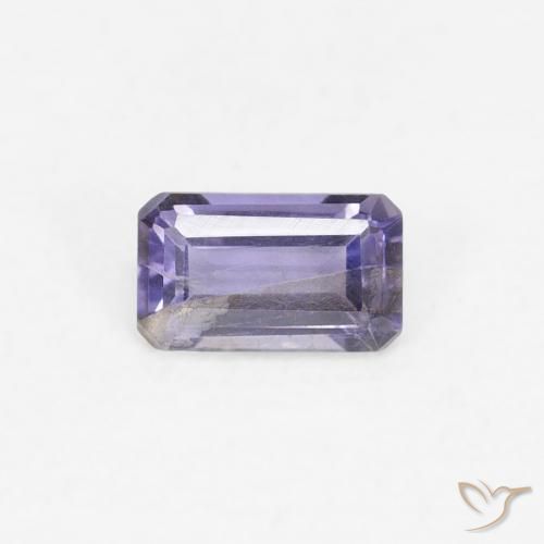 0.24ct 天然 ピンクがかったバイオレット アイオライト, エメラルドカット, VS-SI