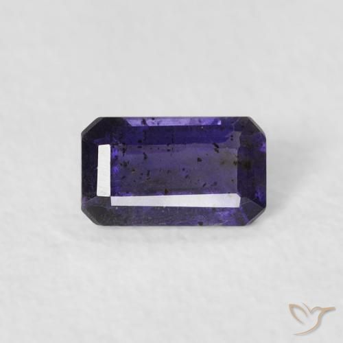 0.25ct 天然 ナスバイオレット アイオライト, エメラルドカット, VS-SI