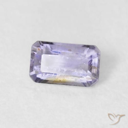 0.29カラットの天然Medium Light-Violetアイオライト、八角形 / エメラルドカット、VS-SI