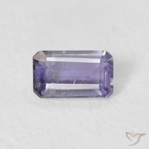 0.26ct 天然 ピンクがかったバイオレット アイオライト, エメラルドカット, VS-SI
