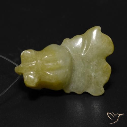 17.32ct 天然 ライトグリーン ジェード, ファンシー, 半透明