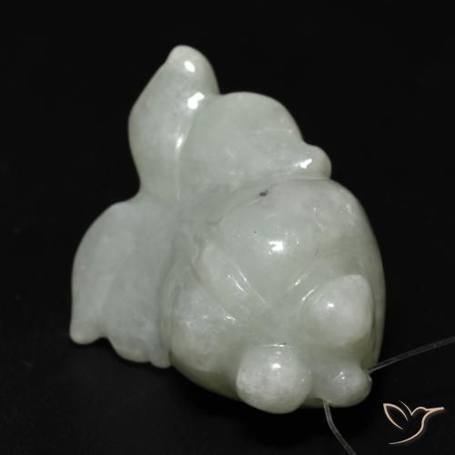 40.87ct 天然 ミディアムグリーン ジェード, ファンシー, 半透明