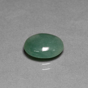 2.90カラットの天然グリーンヒスイ輝石（ジェダイト）（10.5×8.8 mm・透明）