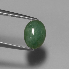 2.60カラットの天然グリーンヒスイ輝石（ジェダイト）（10.1×7.6 mm・オーバルカット）