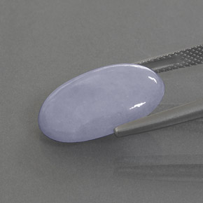 9.89カラットの天然ラベンダージェダイト、オーバルカット、オペーク