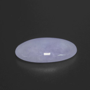 9.27カラットの天然ラベンダーヒスイ輝石（ジェダイト）（19.4×11.3 mm・オーバルカット）