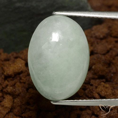 10.19ct 天然 ミディアムグリーン ジェダイト, 楕円形, 半透明