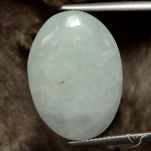 22.22ct 天然 灰色がかった緑 ジェダイト, 楕円形, 半透明