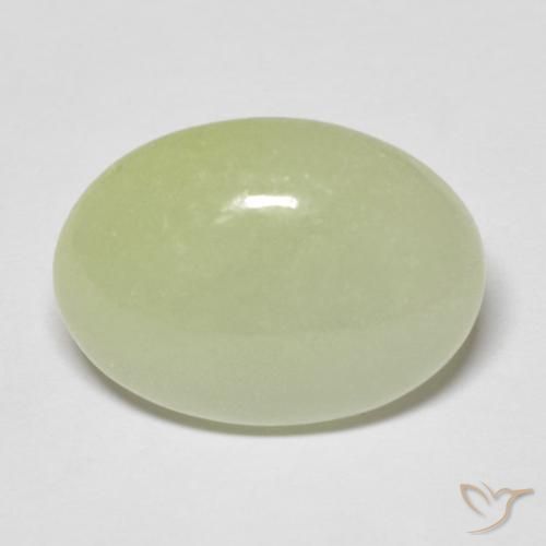 10.83ct 天然 オリーブグリーン ジェダイト, 楕円形, 半透明