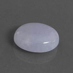 16.47カラットの天然ラベンダーヒスイ輝石（ジェダイト）（18.4×14.6 mm・オーバルカット）