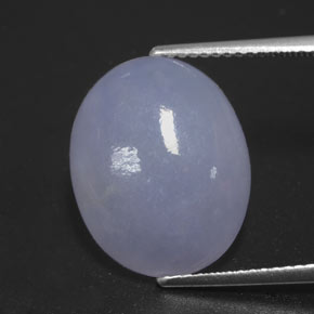 10.61カラットの天然ラベンダーヒスイ輝石（ジェダイト）（16.6×13.3 mm・オーバルカット）