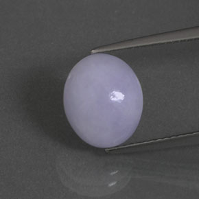 5.18カラットの天然ラベンダージェダイト、楕円形、オペーク