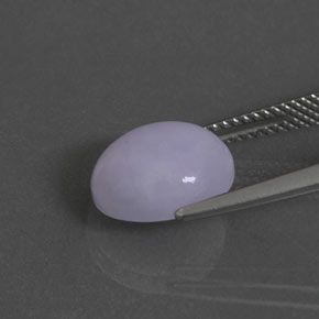 5.18カラットの天然ラベンダージェダイト、楕円形、オペーク