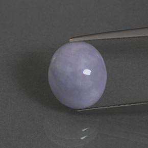 5.09カラットの天然ラベンダージェダイト、オーバルカット、オペーク