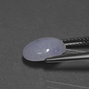 2.84カラットの天然ラベンダージェダイト、オーバルカット、オペーク