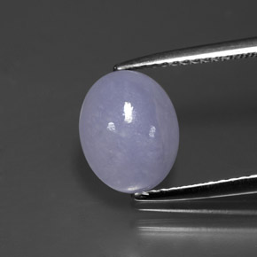 2.90カラットの天然ラベンダーヒスイ輝石（ジェダイト）（9.7×7.9 mm・オーバルカット）
