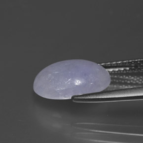 3.28カラットの天然ラベンダーヒスイ輝石（ジェダイト）（11.2×8.1 mm・オーバルカット）