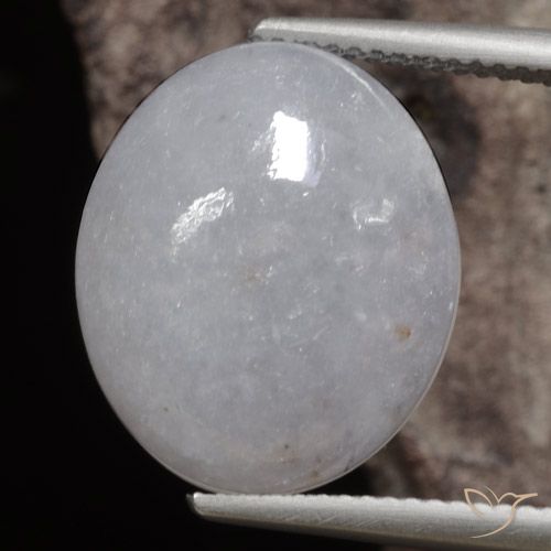 11.71ct 天然 ミディアムグレー ジェダイト, 楕円形, 半透明