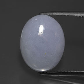 12.87カラットの天然ラベンダーヒスイ輝石（ジェダイト）（16.2×12.5 mm・オーバルカット）
