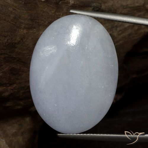 37.61ct 天然 薄い青みがかった灰色 ジェダイト, 楕円形, オペーク