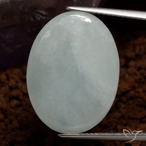 10.49ct 天然 グレーグリーン ジェダイト, 楕円形, 半透明