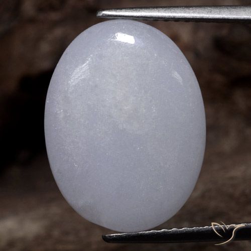 9.68ct 天然 グレー ジェダイト, 楕円形, 半透明