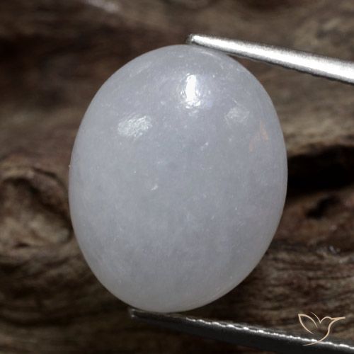 8.74ct 天然 ミディアムグレー ジェダイト, 楕円形, 半透明