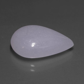 11.48カラットの天然ラベンダーヒスイ輝石（ジェダイト）（18.9×13.6 mm・洋梨の形）
