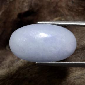 10.94カラットの天然ライトバイオレットジェダイト、オーバルカット、オペーク