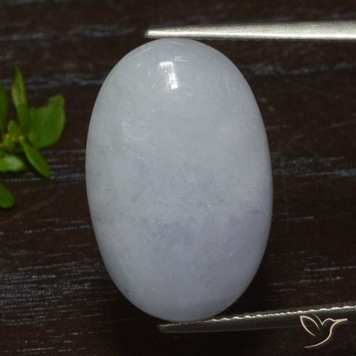 15.02ct 天然 薄いグレー ジェダイト, 楕円形, 半透明