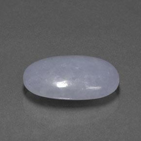 17.68カラットの天然ラベンダーヒスイ輝石（ジェダイト）（21.6×14.5 mm・オーバルカット）