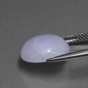 7.18カラットの天然ラベンダージェダイト、ラウンドカット、半透明