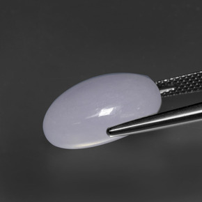 15.81カラットの天然ラベンダージェダイト、楕円形、オペーク