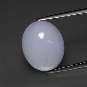 14.60カラットの天然ラベンダージェダイト、オーバルカット、オペーク