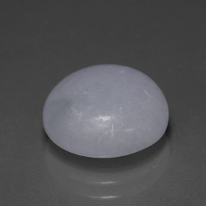 6.78カラットの天然ラベンダーヒスイ輝石（ジェダイト）（12.28 mm・ラウンドカット）