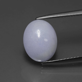 4.07カラットの天然ラベンダーヒスイ輝石（ジェダイト）（10.7×8.5 mm・オーバルカット）