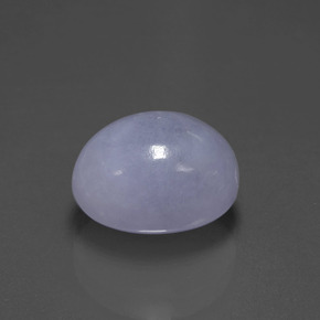 7.88カラットの天然ラベンダーヒスイ輝石（ジェダイト）（11.9×9.8 mm・オーバルカット）