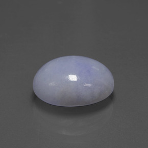 6.60カラットの天然ラベンダーヒスイ輝石（ジェダイト）（13×10 mm・オーバルカット）