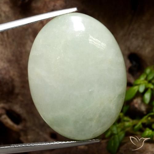 42.61ct 天然 オリーブグリーン ジェダイト, 楕円形, 半透明