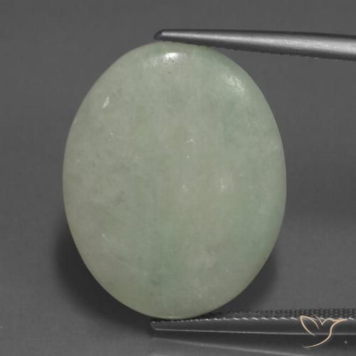 23.40ct 天然 グレーグリーン ジェダイト, 楕円形, 半透明