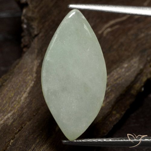 6.29ct 天然 グレーグリーン ジェダイト, マーキーズ, 半透明
