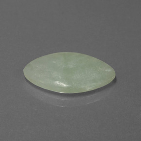 5.03カラットの天然グリーンジェダイト、マーキーズ、半透明