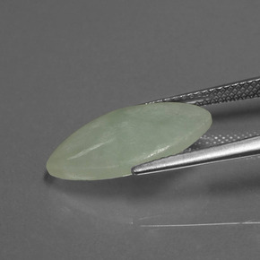 5.03カラットの天然グリーンジェダイト、マーキーズ、半透明
