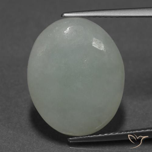 10.18ct 天然 ミディアムグリーン ジェダイト, 楕円形, 半透明