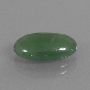 4.00カラットの天然グリーンヒスイ輝石（ジェダイト）（13.3×8 mm・オーバルカット）