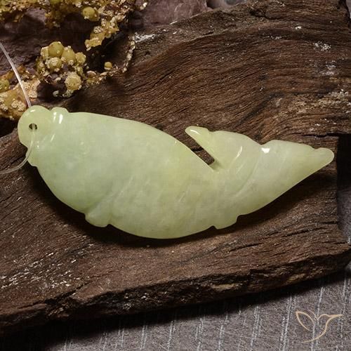 27.20ct 天然 緑ががかったイエロー ジェダイト, ファンシー, 半透明