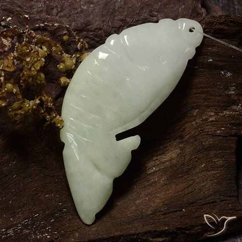 28.99ct 天然 灰色がかった緑 ジェダイト, ファンシー, 半透明
