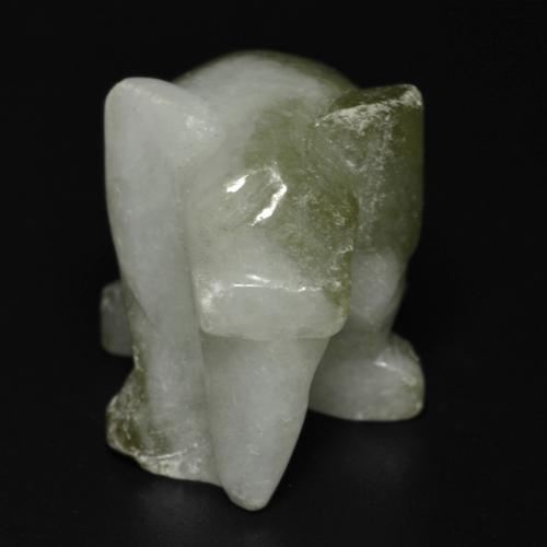 55.46カラットの天然マルチカラーグリーンヒスイ輝石（ジェダイト）（26.1×16.1 mm・ファンシーシェイプ）